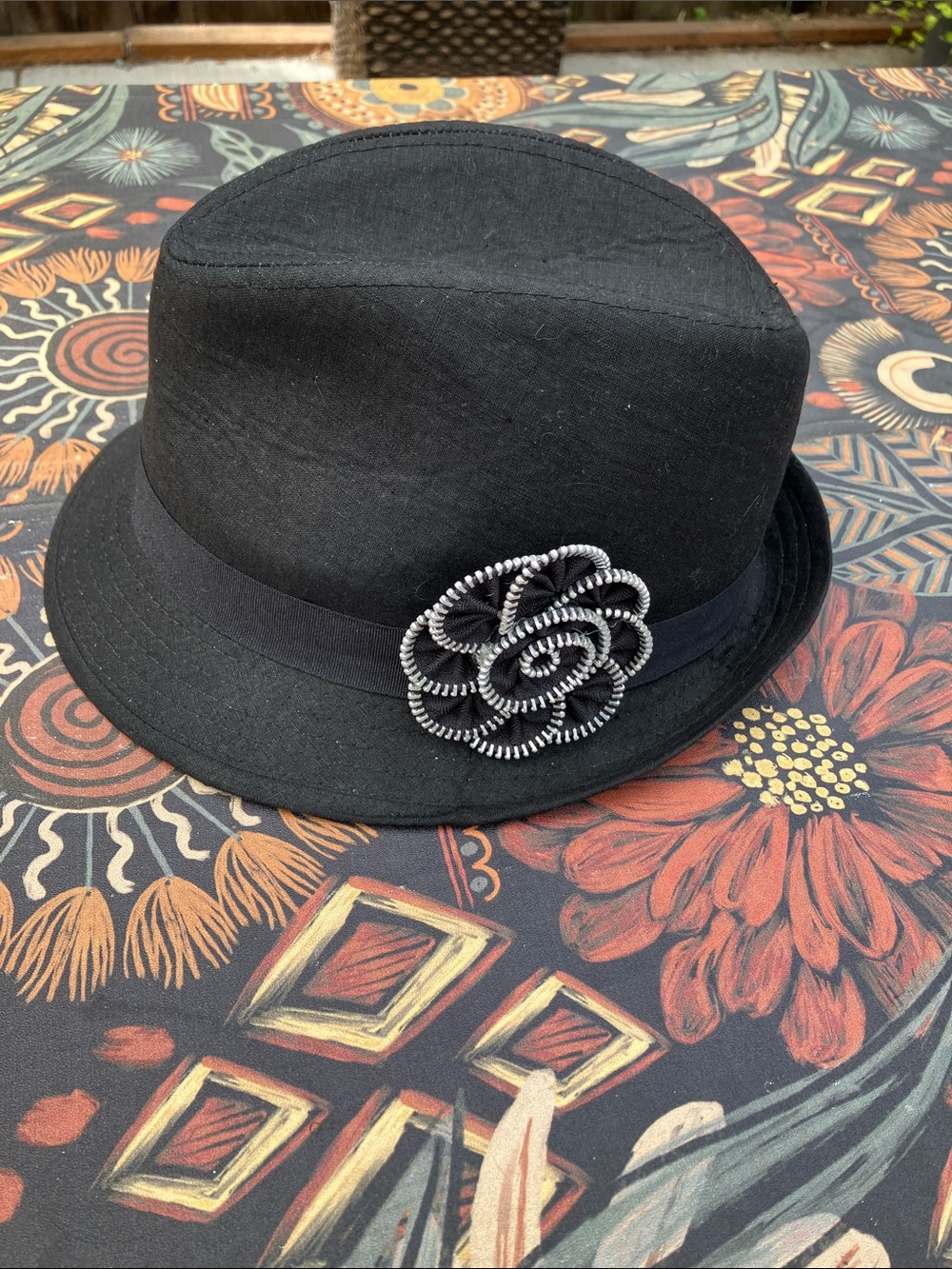 Black linen SCALA PRONTO Fedora